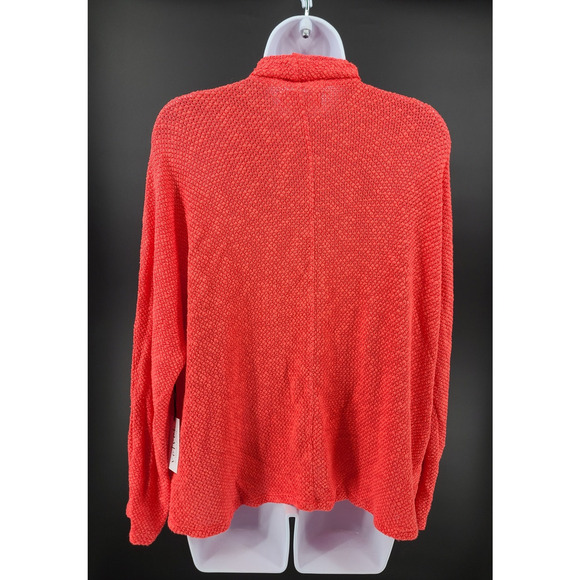 VELVET By Graham & Spencer Dallas cardigan hibiscus pink Resort Wear Office LG - Picture 2 of 8